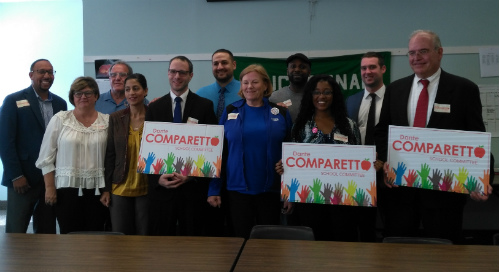 Labor, community groups and elected officials say “Vote for Dante Comparetto”