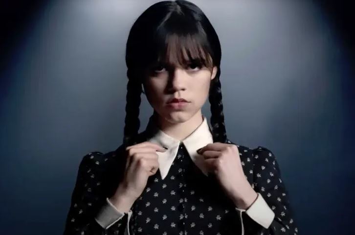 Jenna Ortega playing Addams in the new Netflix series